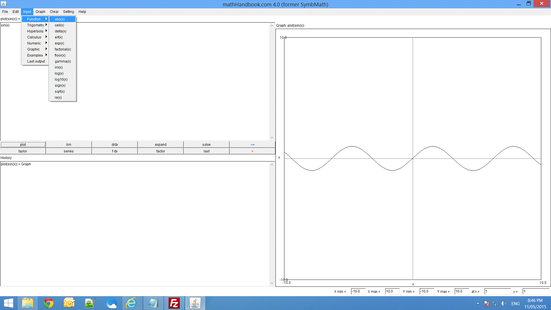 Java applet